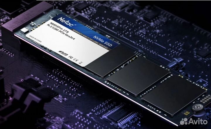 Жесткий диск Netac SSD M2 nvme 128-256Гб,1Тб