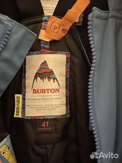 Горнолыжный костюм Burton детский 4T