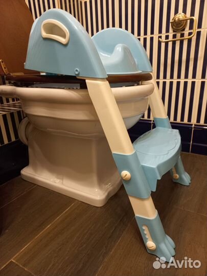 Сиденье для унитаза детское со ступенькой
