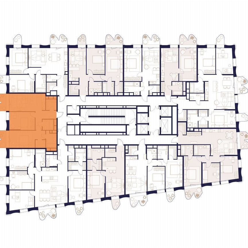 4-к. квартира, 127,9 м², 18/24 эт.