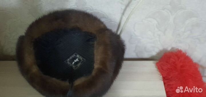 Норковая шапка мужская ушанка
