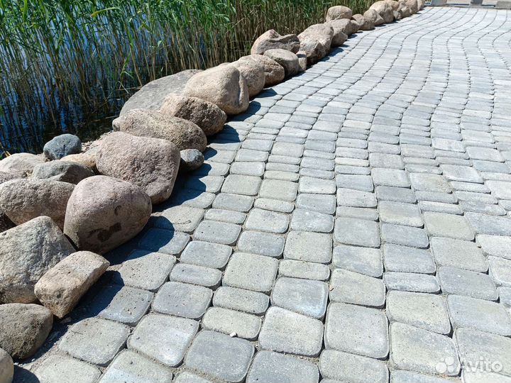 Укладка тротуарной плитки, брусчатки