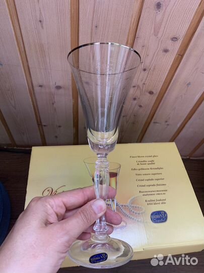 Бокалы под шампанское или вино новые Богемия
