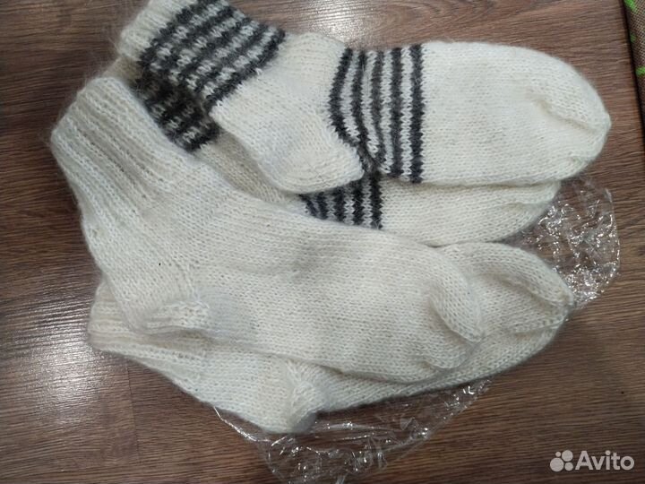 Носки шерстяные вязаные новые