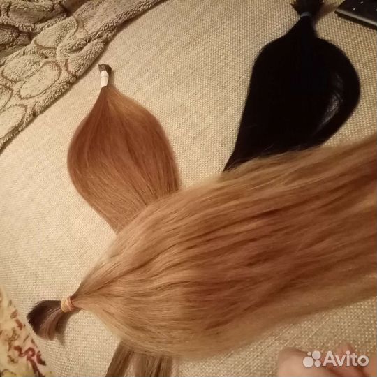 50см натуральные люксовые волосы для наращивания