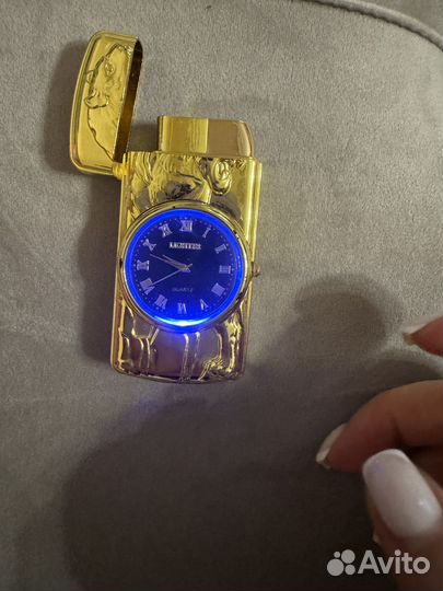 Часы зажигалка