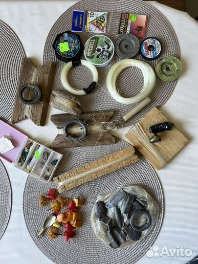 Грузила, леска, крючки рыболовные