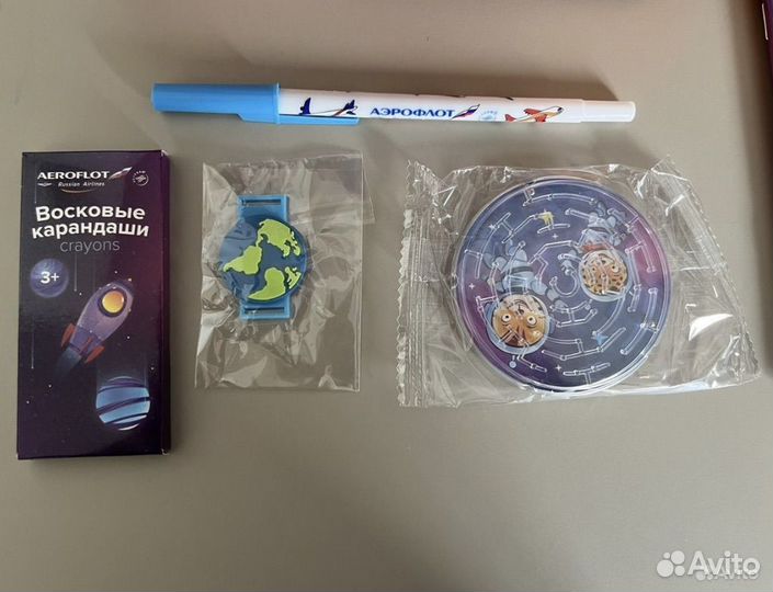 Новый оранжевый детский рюкзак Аэрофлот с играми