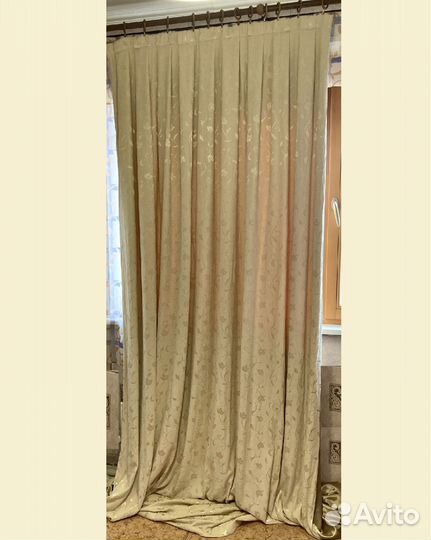 Шторы с ламбрекеном (без тюли)