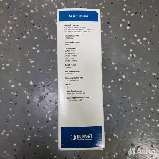 Коммутатор Planet FSD-804P