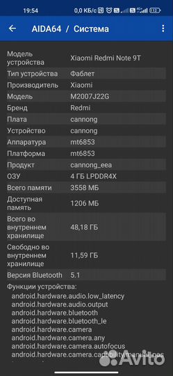 Xiaomi redmi note 9T 5g