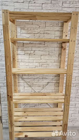 Стеллаж IKEA деревянный 170*77*30 6 полок