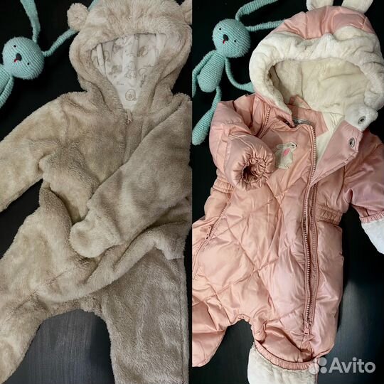 Вещи на девочку (примерно 2-8 мес) большой пакет