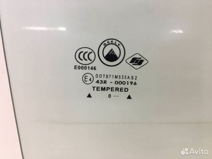Стекло двери задней правой Geely MK 2008-2015