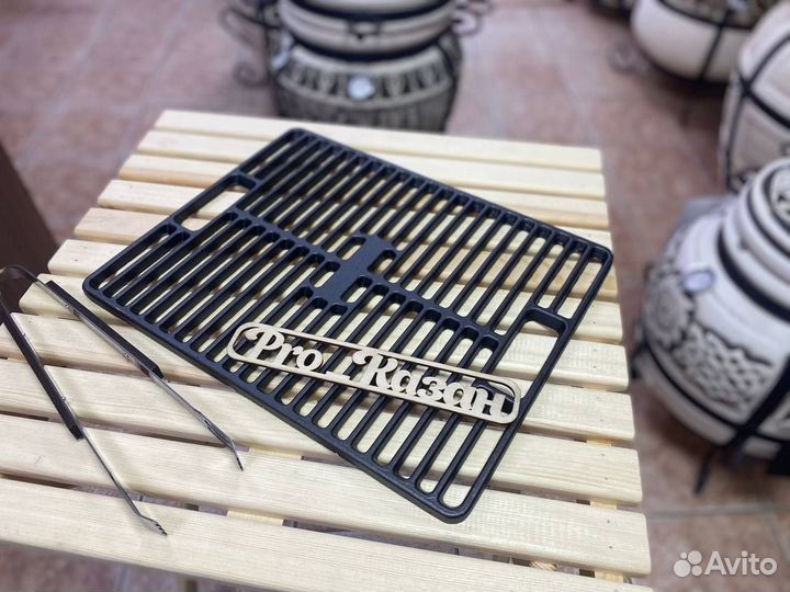 Чугунная решетка гриль 42х33см