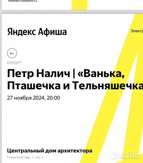 Концерт Петра Налича