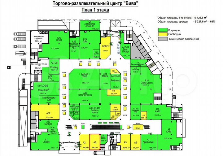 Торговая площадь, 98.6 м²