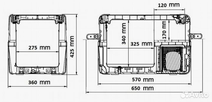 Автохолодильник компрессорный