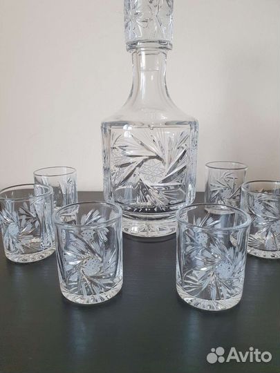 Графин с рюмками СССР, 2 вида