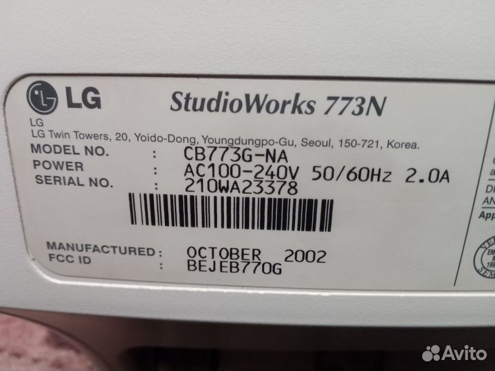 Монитор LG StudioWorks 773N