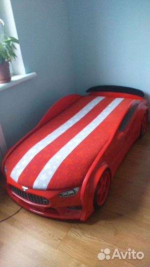 Детская кровать машина с подсветкой