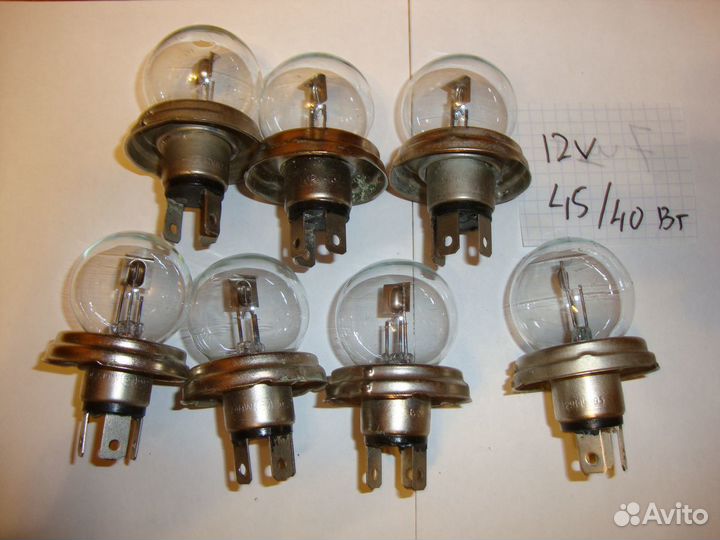 Автолампы старого типа