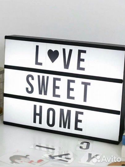 С вашей надписью Светильник ночник лайтбокс