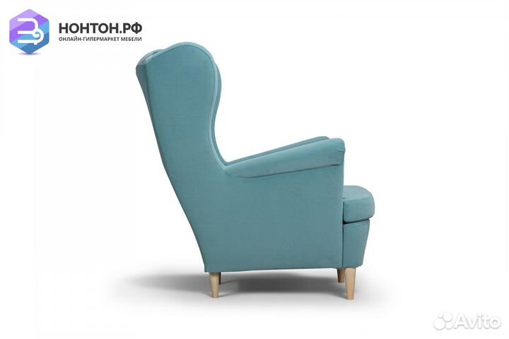 Кресло Беркана бирюзовое