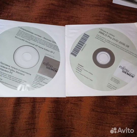 Fujitsu siemens computer pc. Программные диски