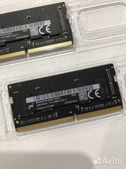 Оперативная память Micron DDR4 SO-dimm 8Gb (2x4)