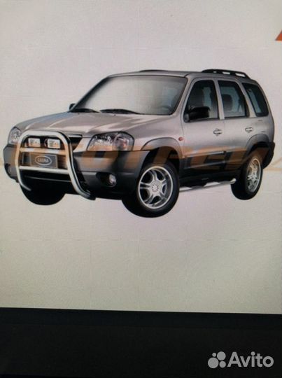 Стекло заднее с обогревом Mazda tribute 2001