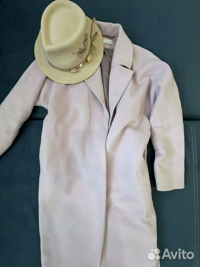 Пальто лиловое