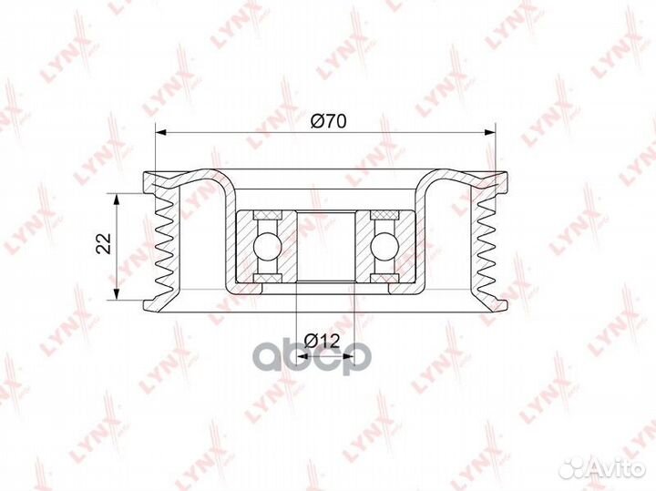 Ролик ремня приводного lexus GS/LS/toyota LC100