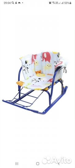 Мягкое сиденье для санок Новое