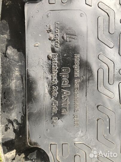 Коврик в багажник opel astra h 3d/5d hatchback