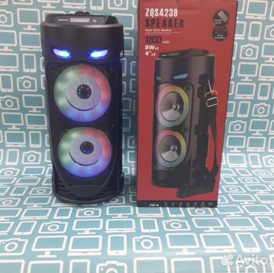 Колонка BT блютуз usb fm радио aux караоке