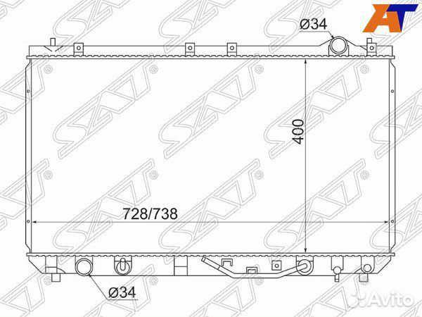 Радиатор toyota camry