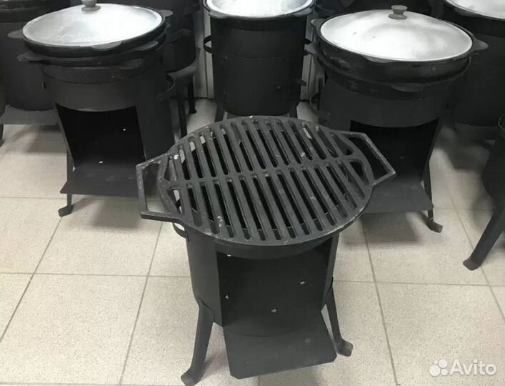 Чугунная решетка для гриля d-43 cм Узбекистан