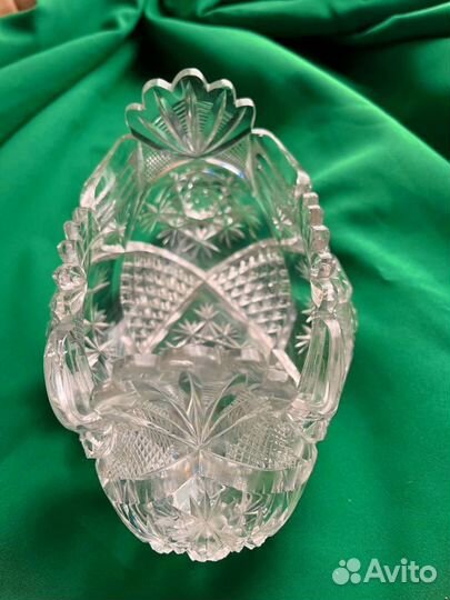 Хрустальная конфетница французский хрусталь