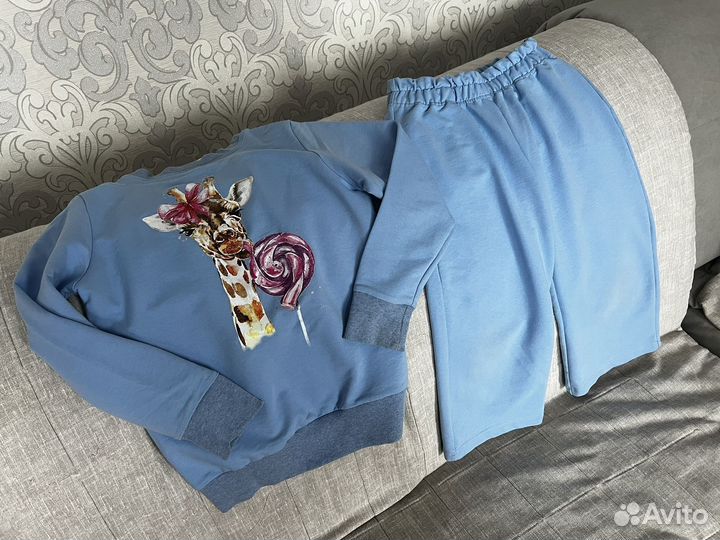 Костюм для девочки кюлоты 122-128