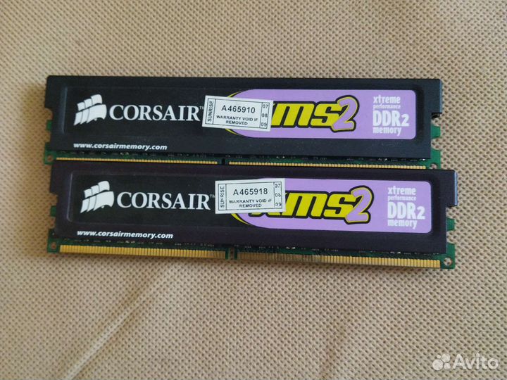 Оперативная память ddr2 2gb corsair 2x2gb