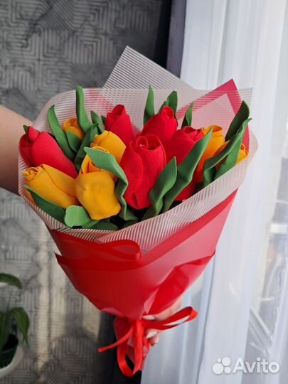 Тюльпаны из фоамирана