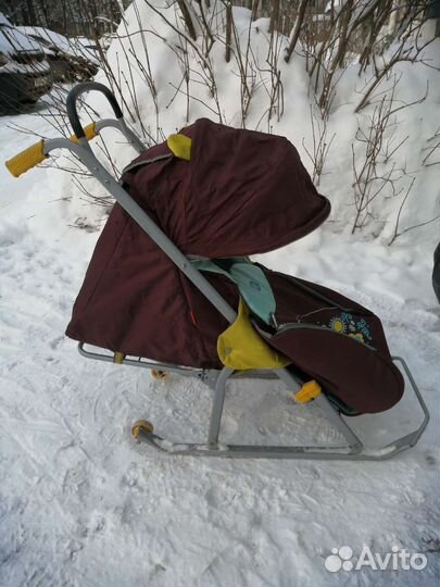 Детские санки с колесами