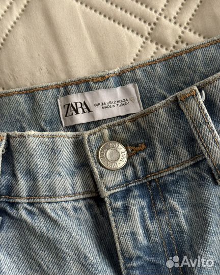Джинсы Zara голубые 34 размер