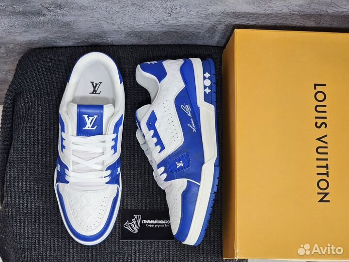 Кроссовки Louis Vuitton trainer #54 blue white