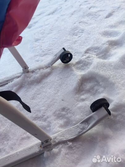 Санки-коляска колесами