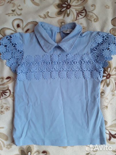 Школьная блузка р128