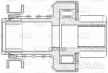 Привод стартера (бендикс) для а/м газ/уаз с дв