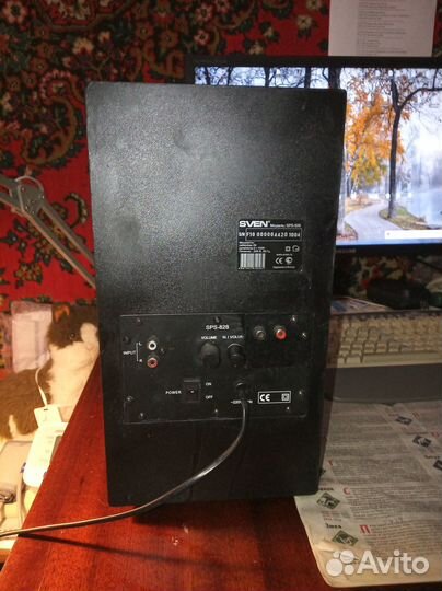 Сабвуфер с колонками sven SPS-828