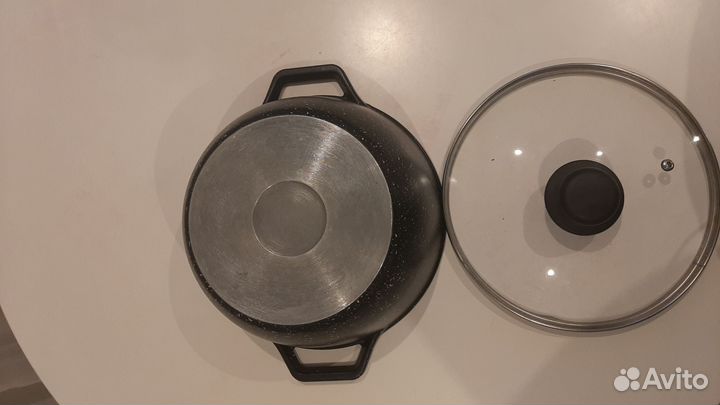 Казан новый антипригарное мраморное покрытие